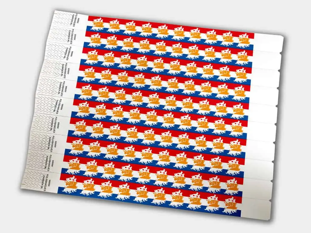 Tyvek Polsbandjes Koningsdag