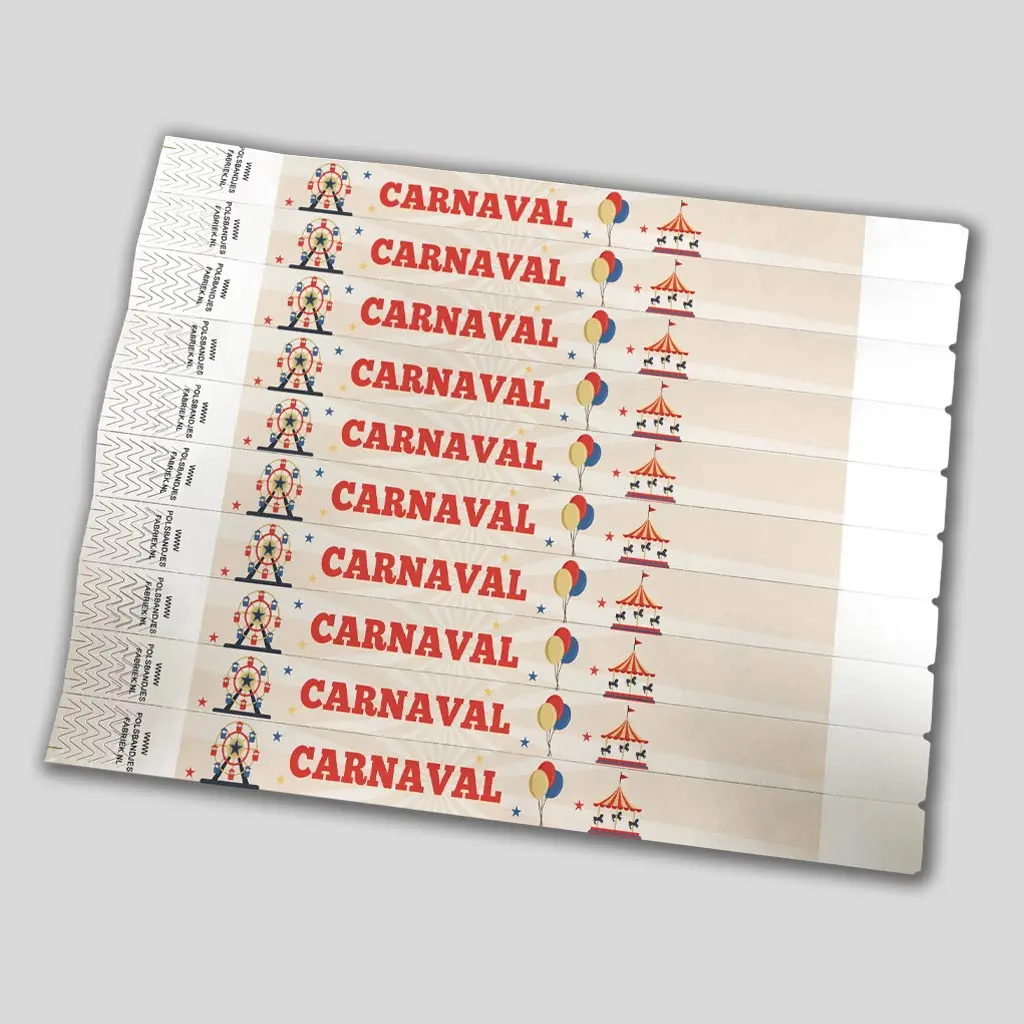 Tyvek Polsbandjes Carnaval