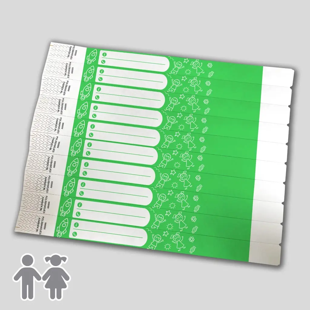 Tyvek Kinderpolsbandjes