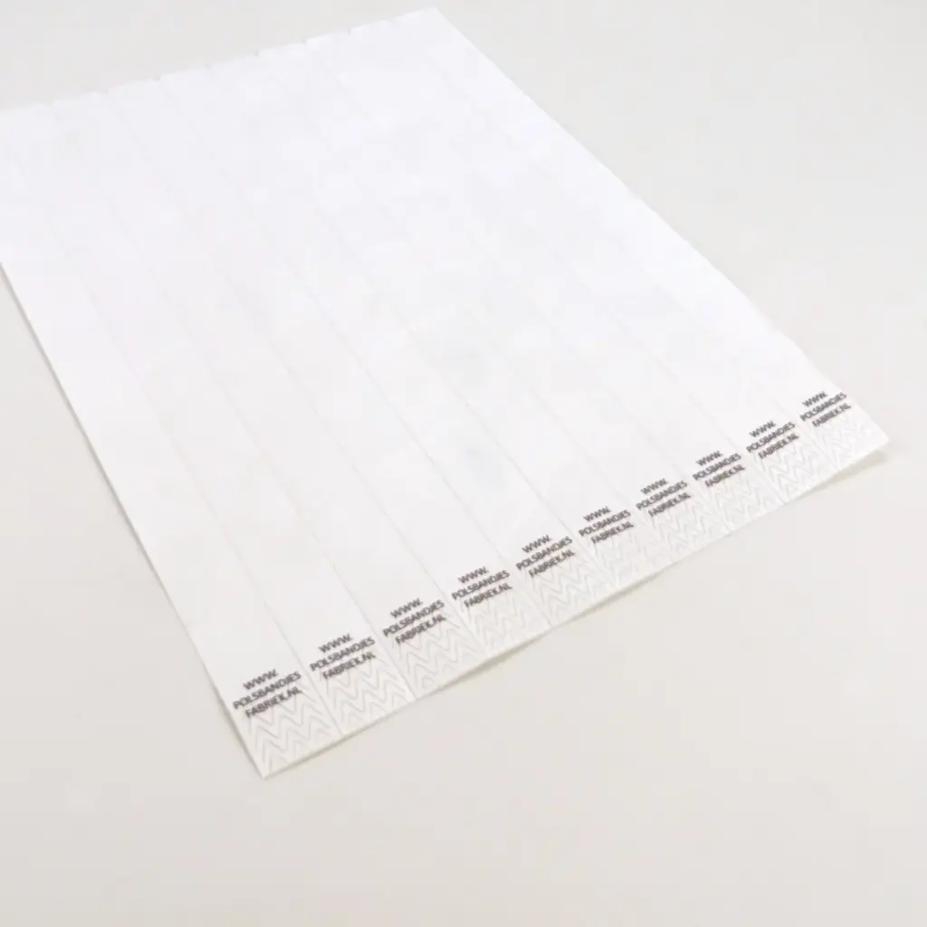 Tyvek Polsbandjes | Onbedrukt
