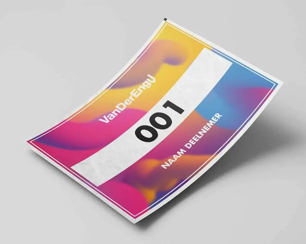 Startnummers 210x150 mm | Eigen Ontwerp