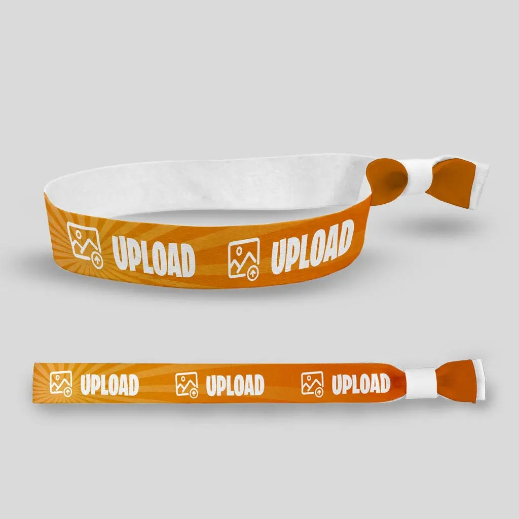 Textiel Polsbandjes | Eigen Upload | Enkelzijdig Bedrukt