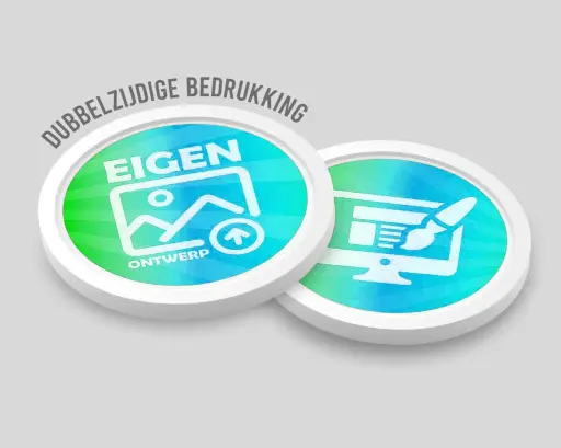 Consumptiemunten 29mm | Eigen Ontwerp | Dubbelzijdig Bedrukt
