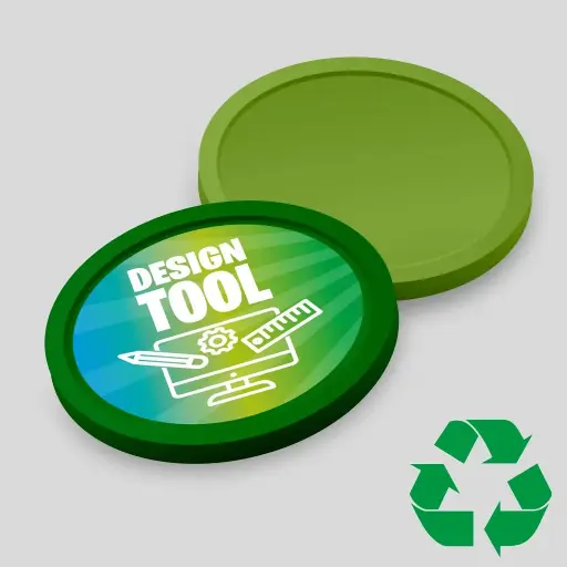 [25317] Eco Consumptiemunten 29mm | Eigen Ontwerp | Enkelzijdig Bedrukt