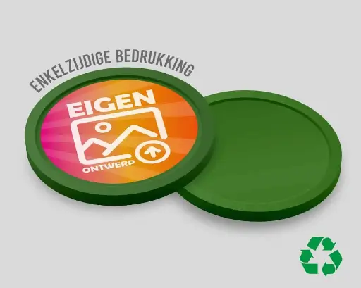Eco Consumptiemunten 29mm | Eigen Ontwerp | Enkelzijdig Bedrukt